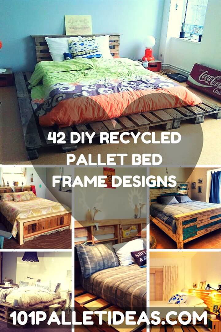 100 Diy Recycled Pallet Bed Frame Designs - Easy Pallet Ideas