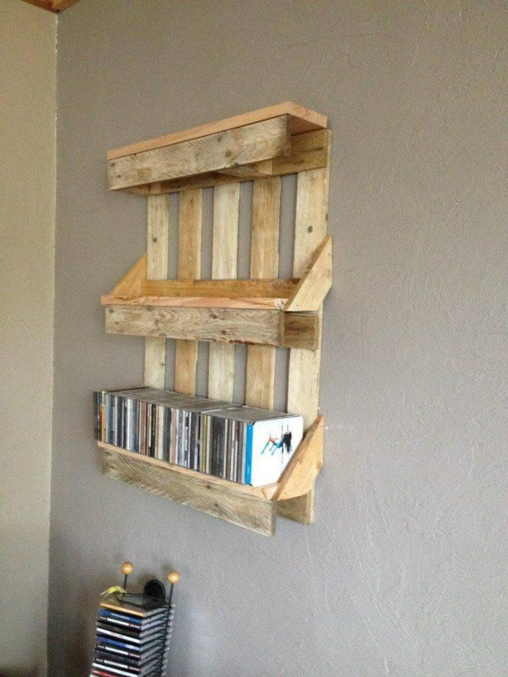 Bookshelf Out Of Pallets Easy Pallet, How To Build Shelves Out Of Pallets