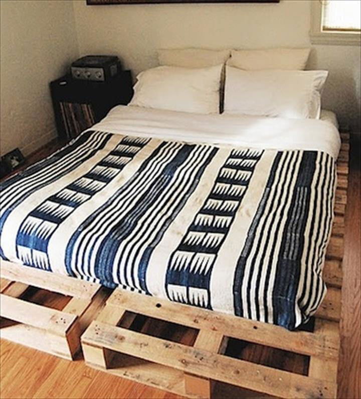 free pallet platform bed design