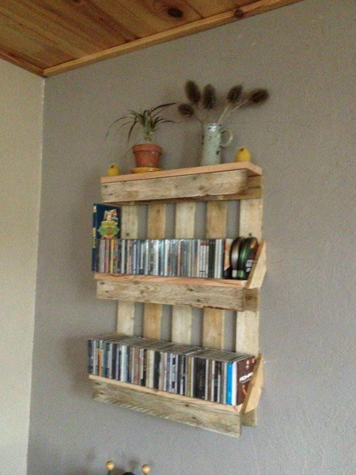 Bookshelf out of Pallets - Easy Pallet Ideas