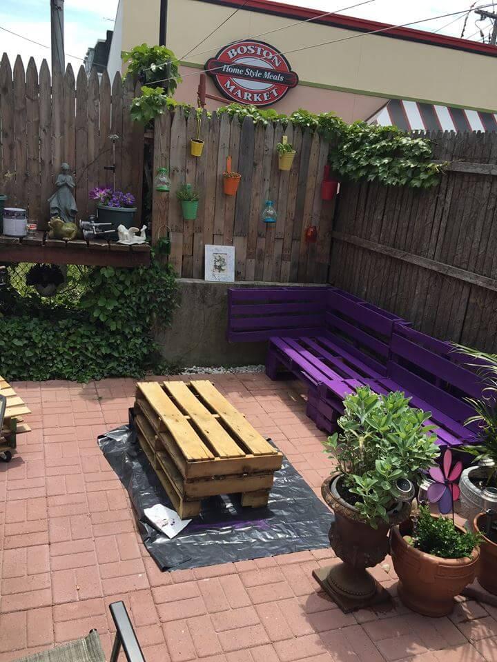 upcycled pallet terrace furniture