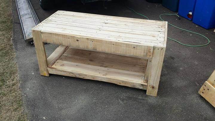 DIY Wood Pallet Coffee Table - Easy Pallet Ideas