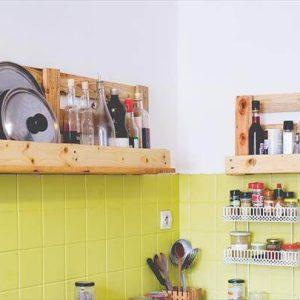 pallet kitchen shelves made of pallets