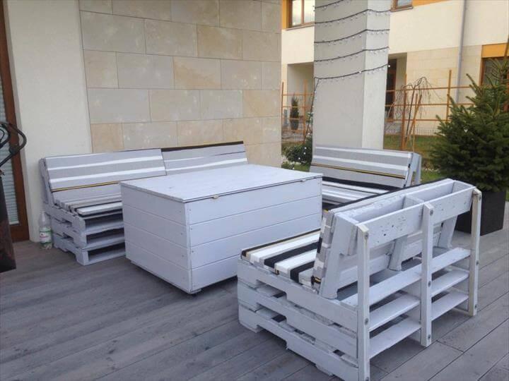 recycled pallet terrace furniture