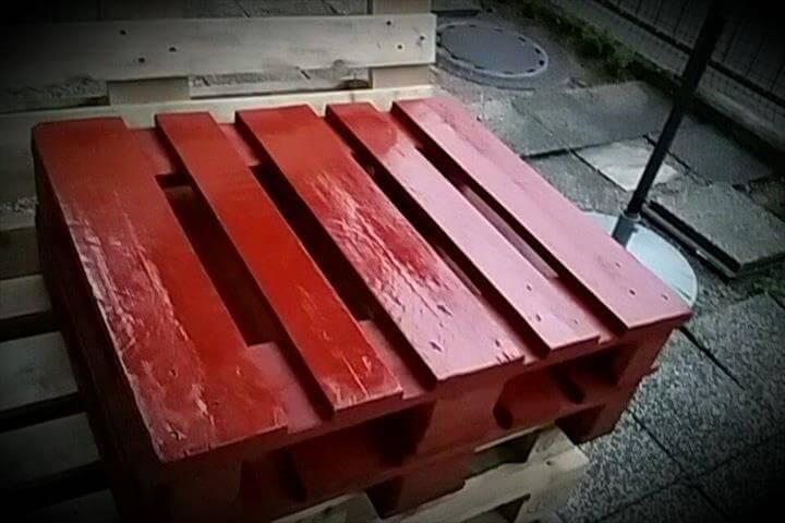 wood pallet solid coffee table
