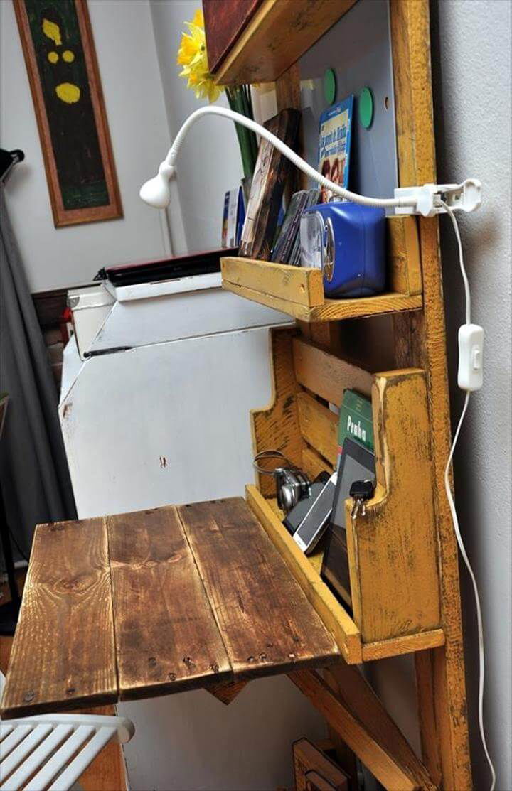 Computer Desk Made Out Of Pallets Office Shelf Easy Pallet Ideas