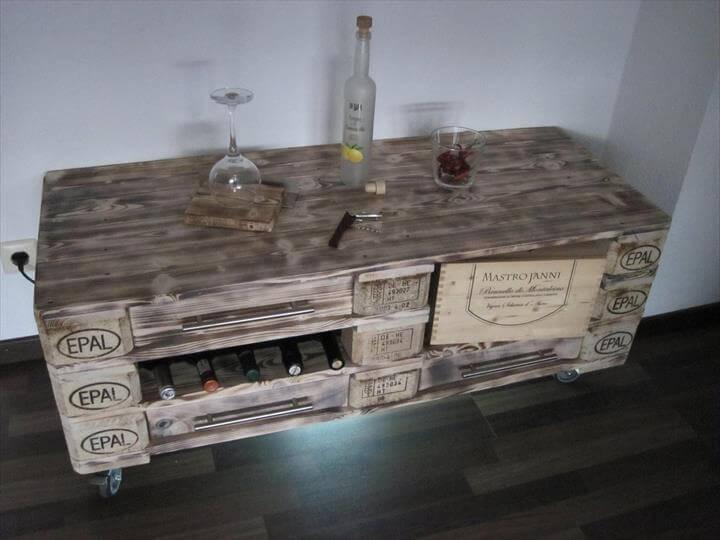 handcrafted rustic pallet coffee table and dresser