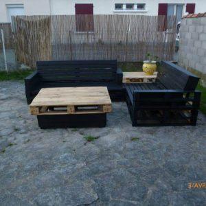 diy pallet sturdy patio and garden sectional set