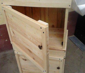 recycled pallet floor cabinet and side table