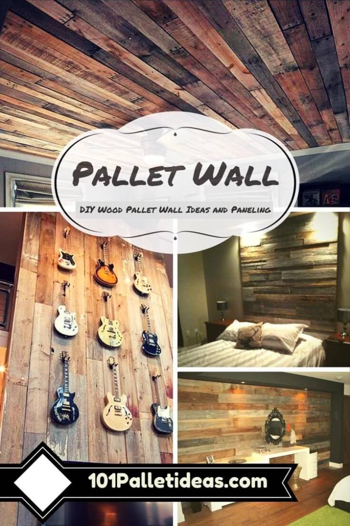 DIY pallet accent wall ideas