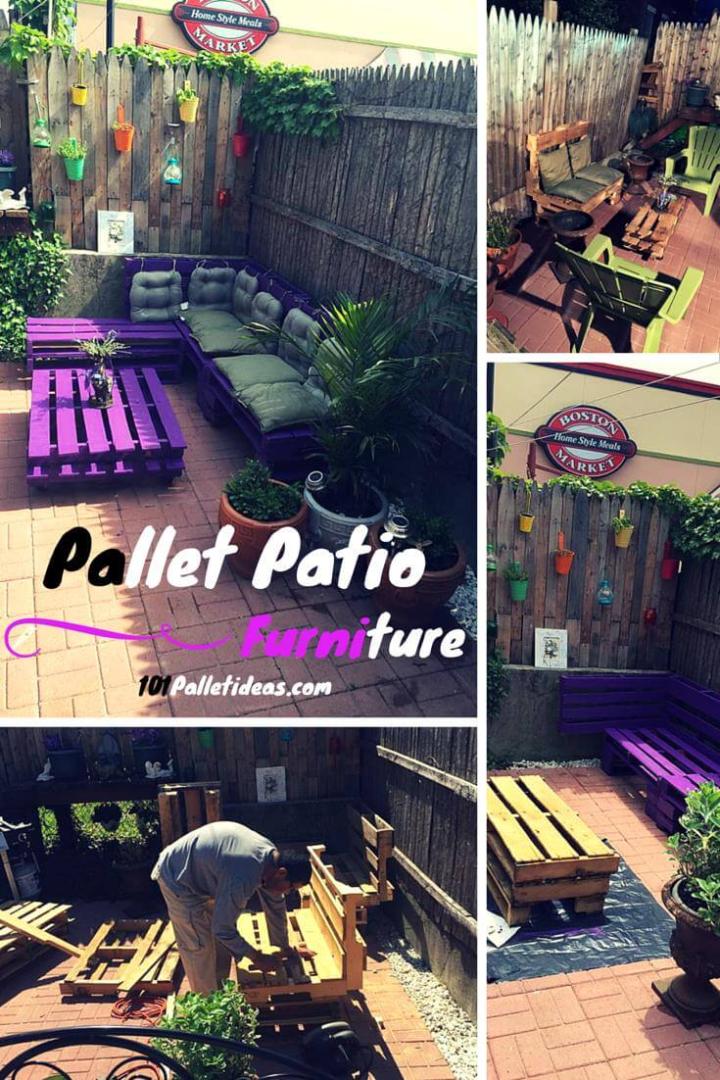 Patio Furniture Set Made From Pallets