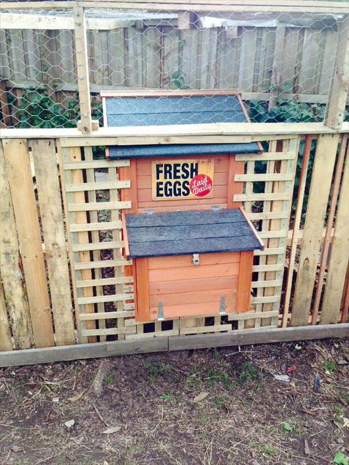 Diy Pallet Chicken Coop Or Hen House Easy Pallet Ideas