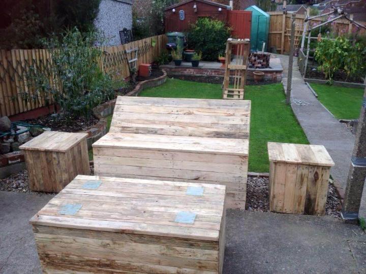 recycled pallet patio and garden furniture