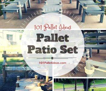 pallet patio furniture set