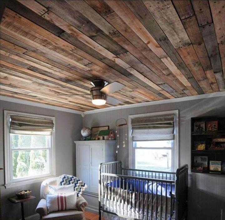 pallet roof ceiling paneling