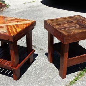 reclaimed pallet side tables