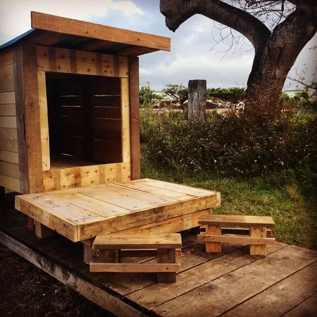 wooden pallet cage