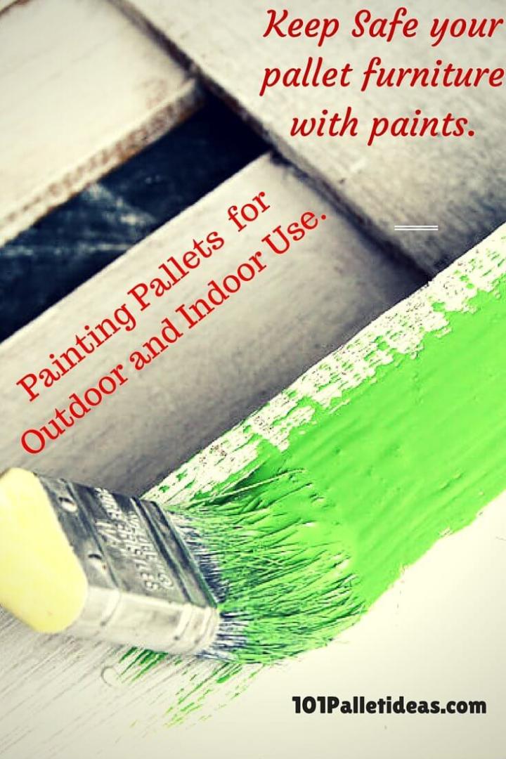 pallet furniture painting ideas
