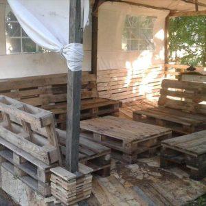 pallet home decking project