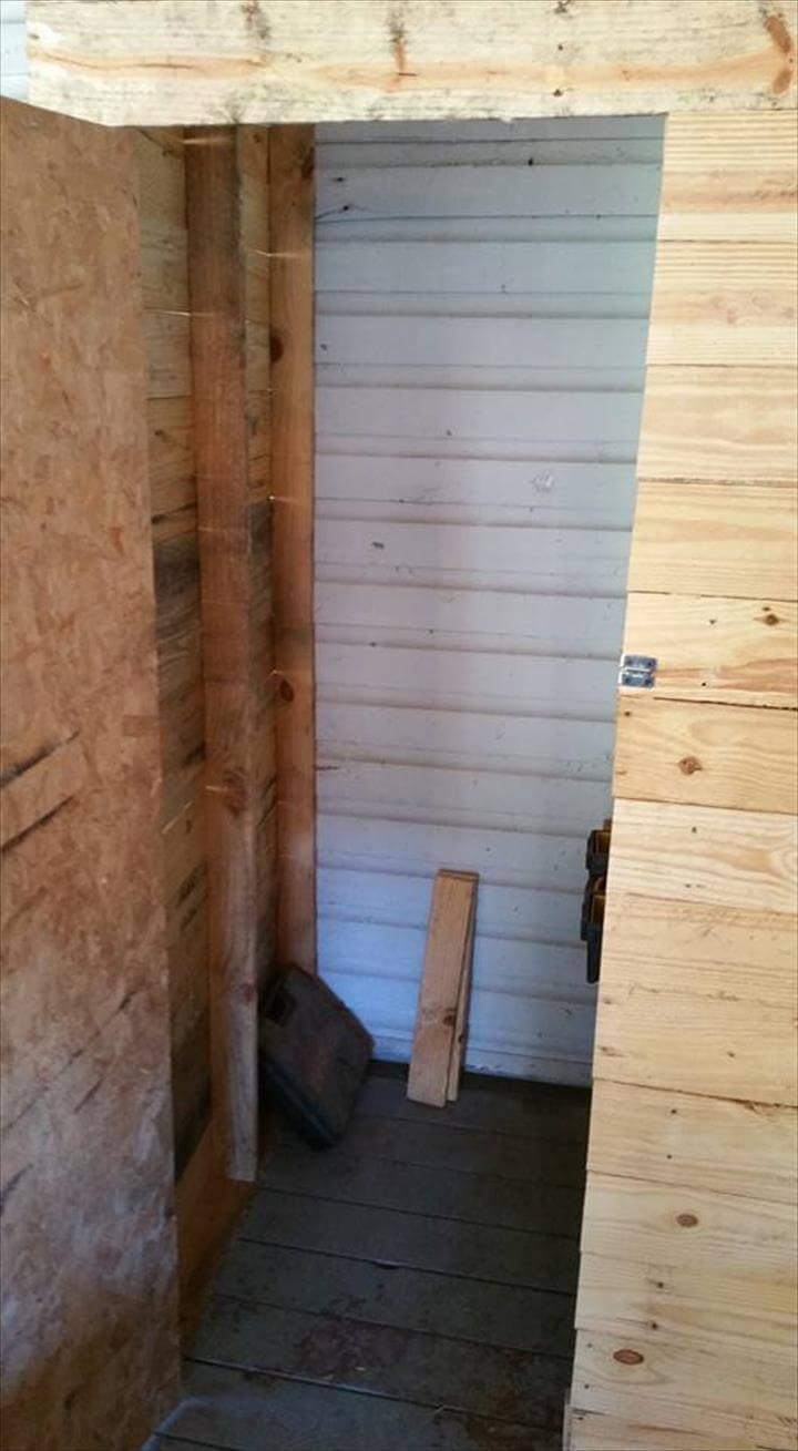 self-installed pallet shed