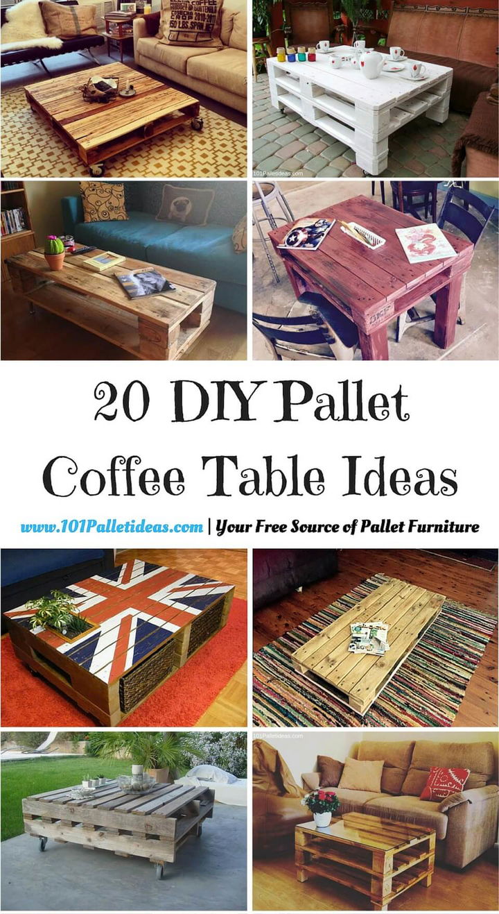 Homemade Coffee Table Ideas - Nm3v1dzytiuism / Turn a recycled pallet into a modern and functional coffee table that includes wheels for easy mobility!