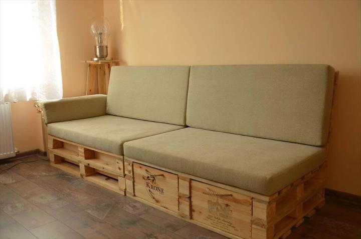 pallet sofa with drawers