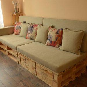 diy pallet sofa with drawers