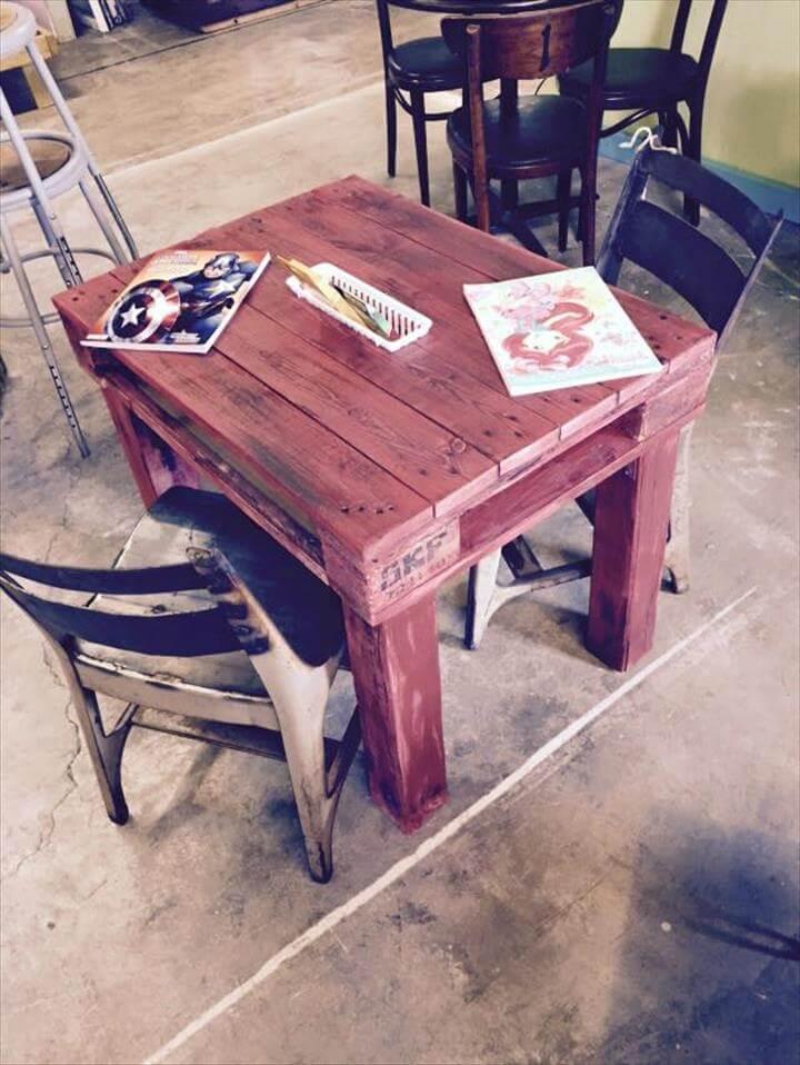 mini pallet coffee table