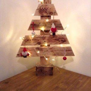 wooden tree made of pallets