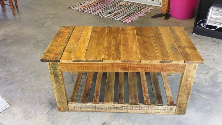 wooden pallet rustic yet modern coffee table