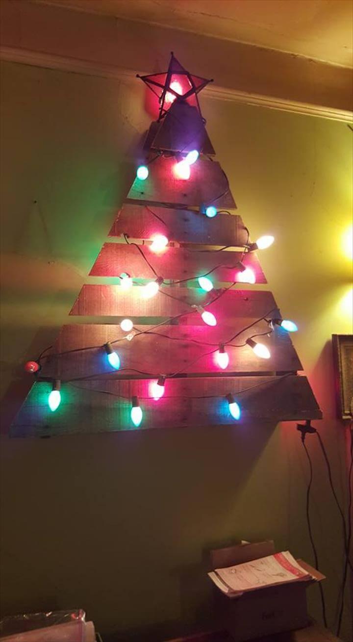 upcycled pallet wooden tree