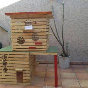recycled pallet pet house
