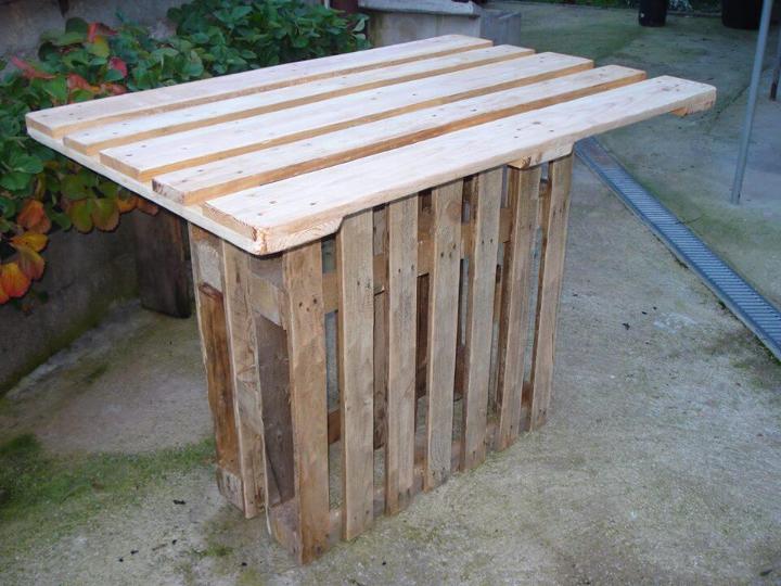 wooden pallet bar table