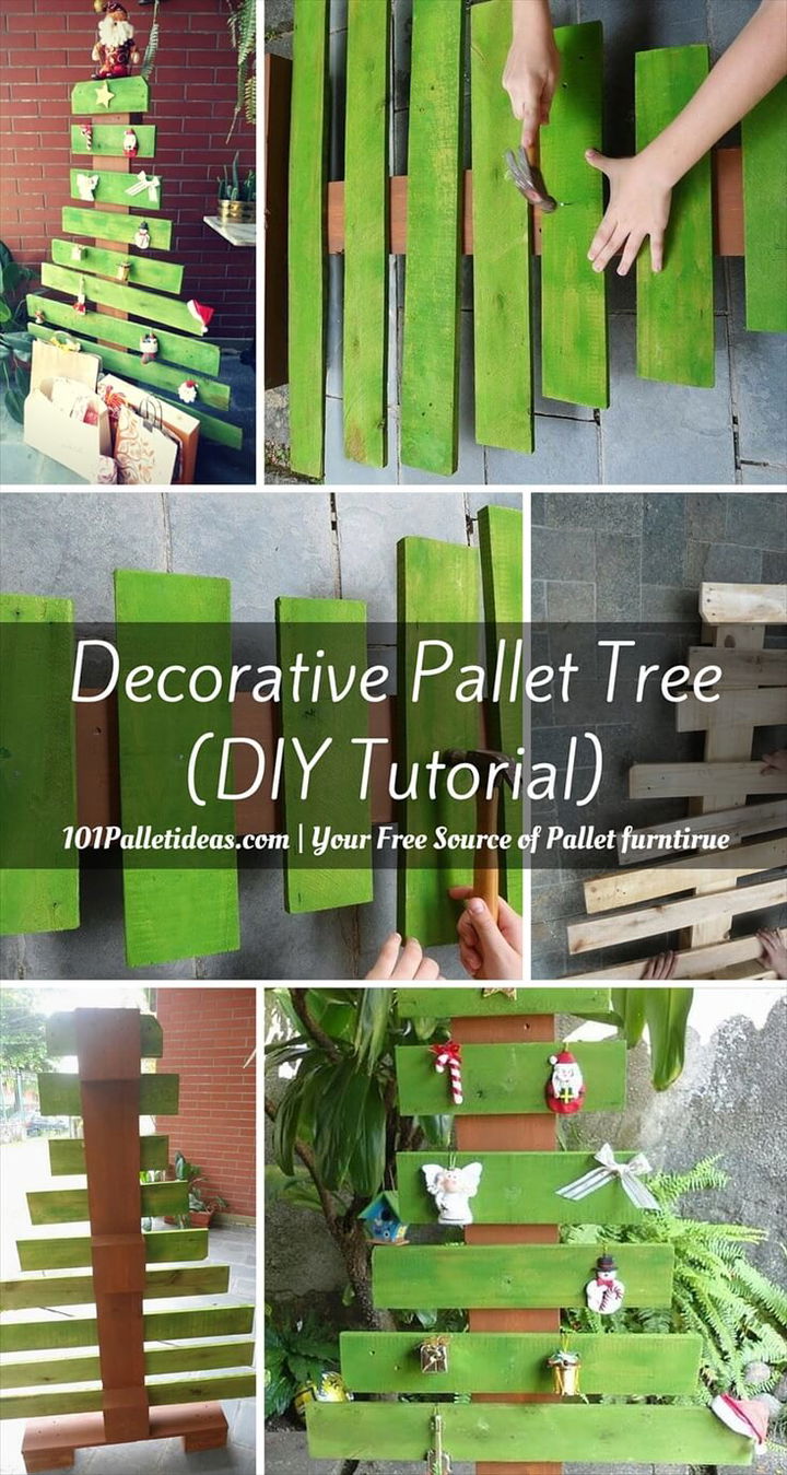 Decorative Pallet Tree - (DIY Tutorial) - Easy Pallet Ideas