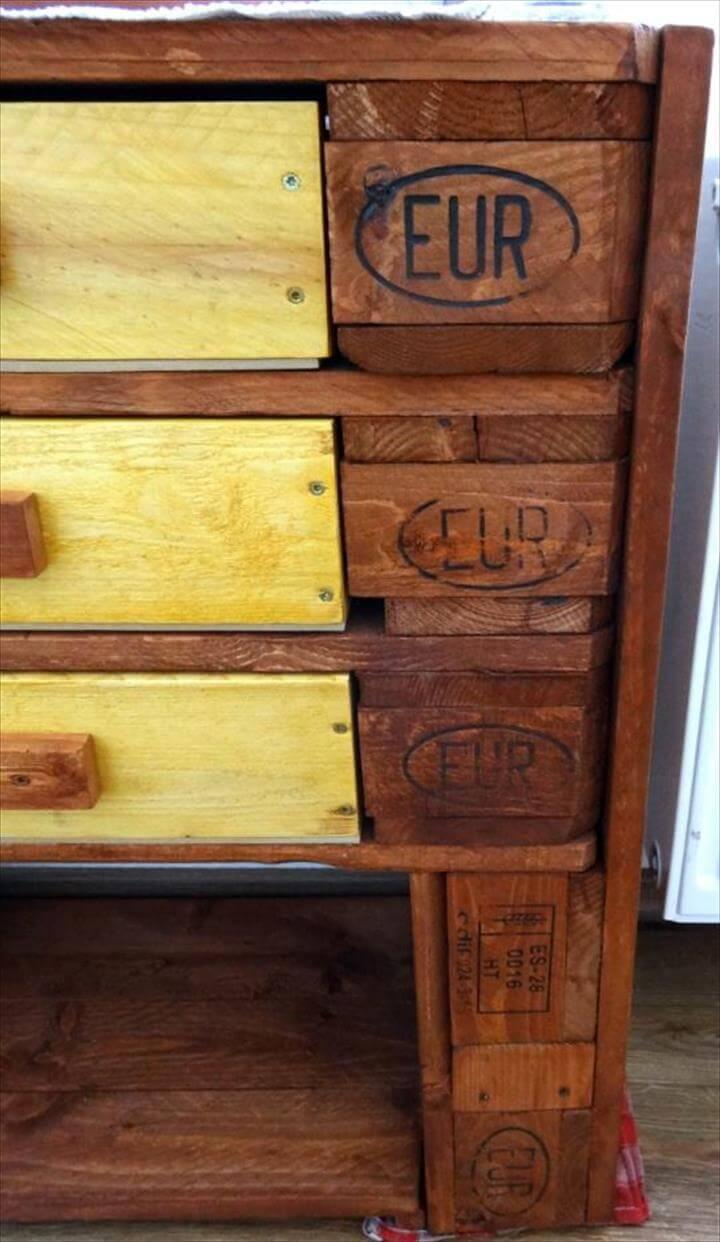 wooden pallet dresser