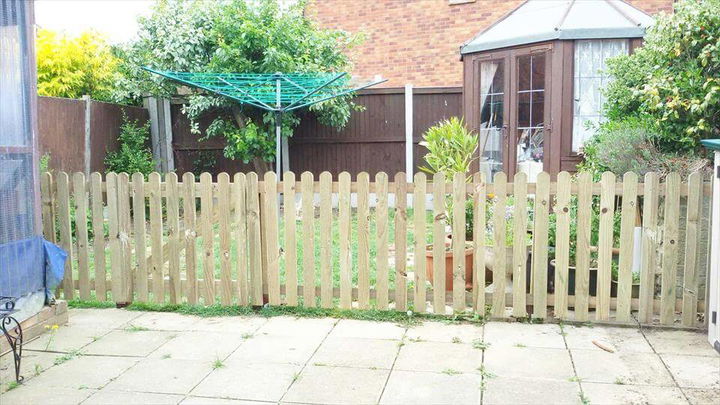 self-installed pallet fence