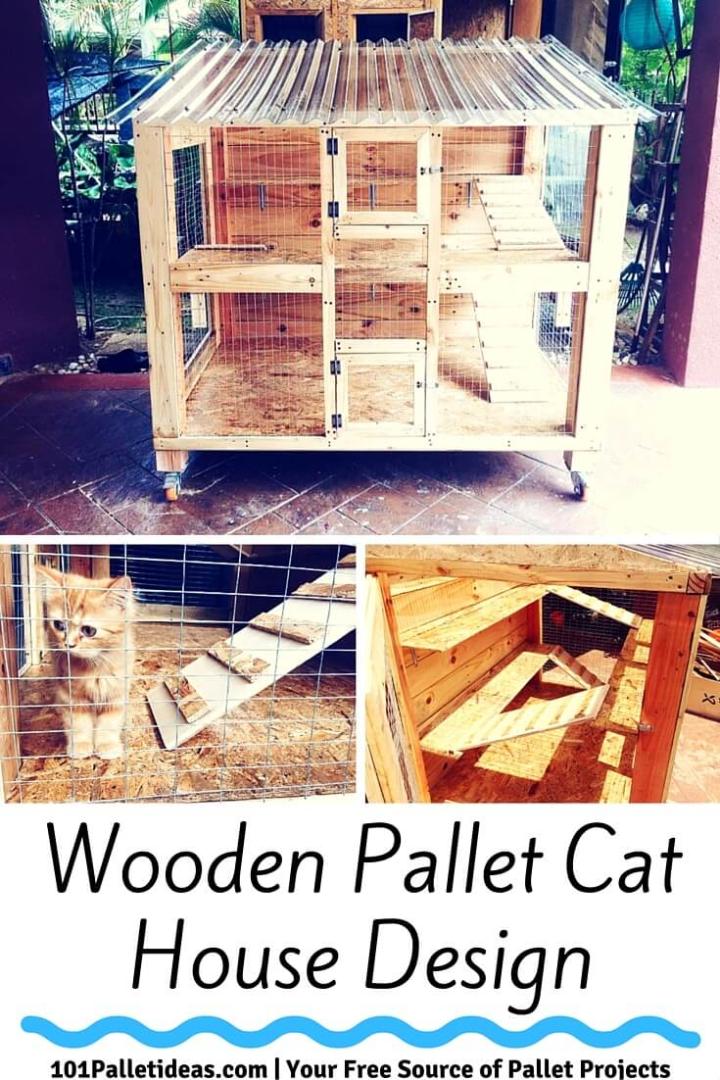 Pallet Cat House
