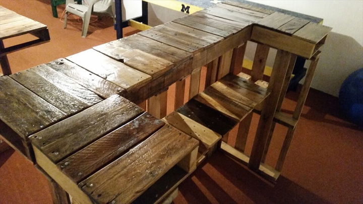 recycled pallet bar