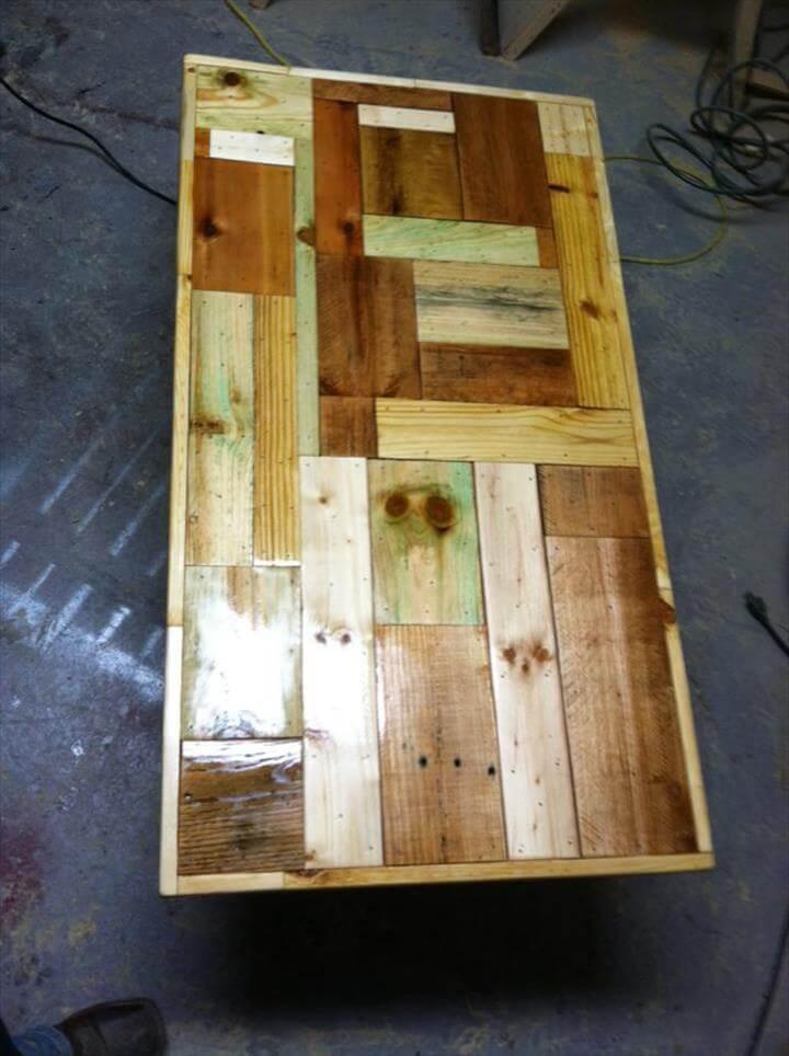 wooden pallet unique coffee table