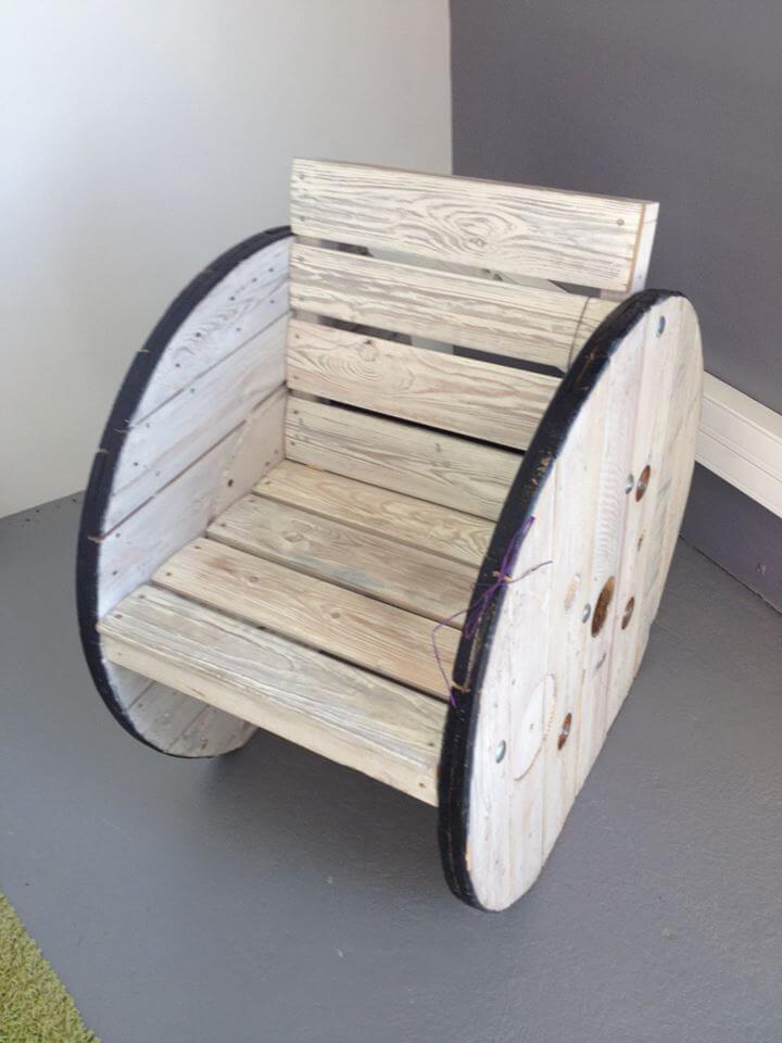 pallet and spool wheel chair