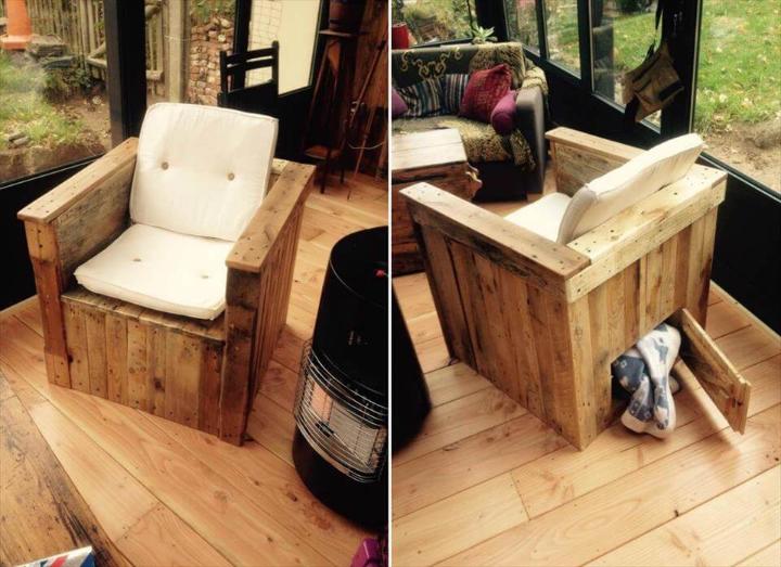 wooden pallet chair