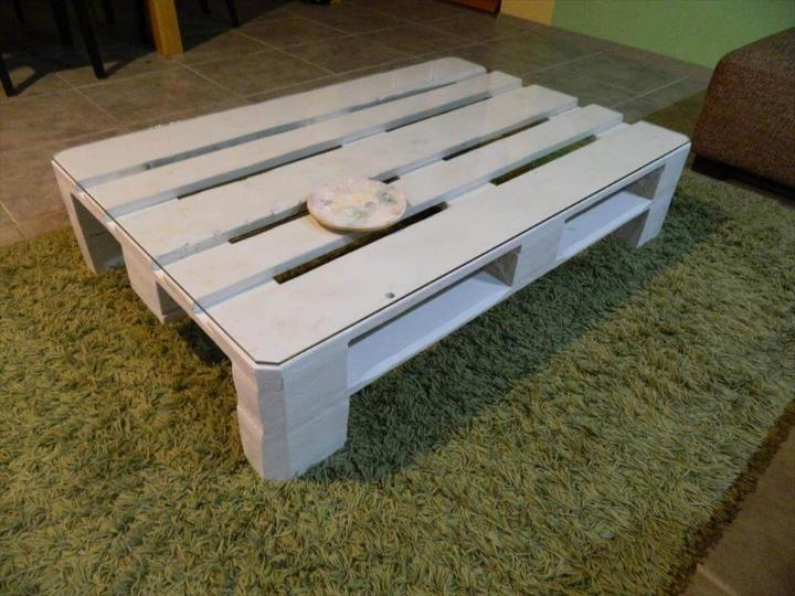 wooden pallet low coffee table