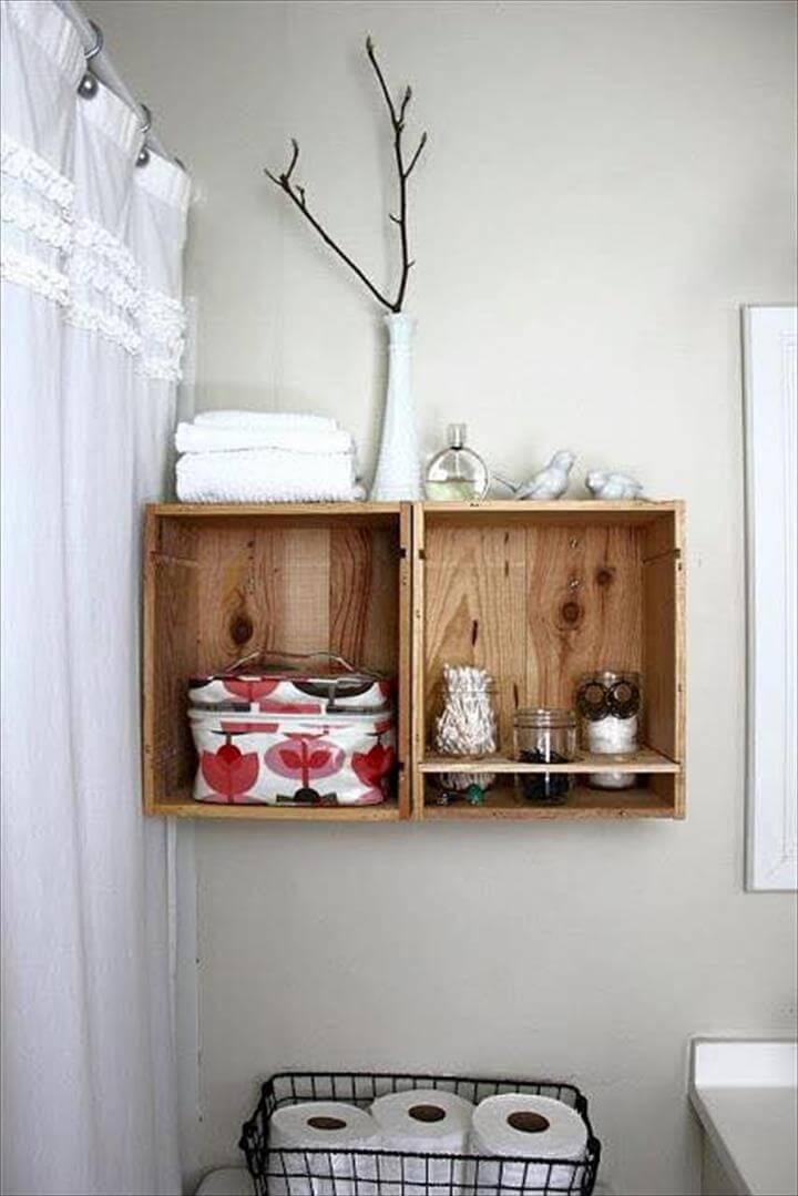 pallet box style shelves