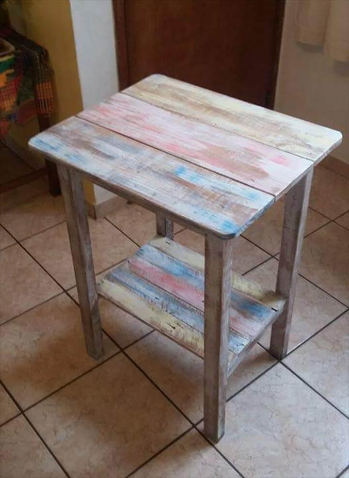 diy mini pallet table