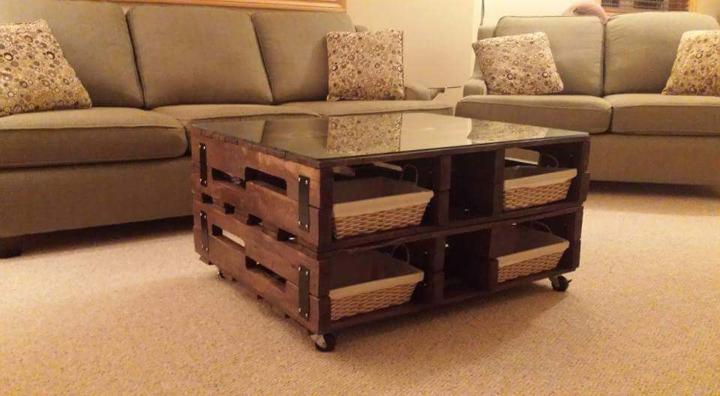 coffee table made of pallets