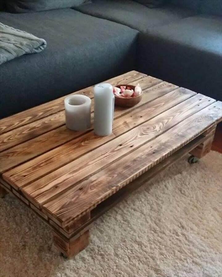 custom large low pallet coffee table
