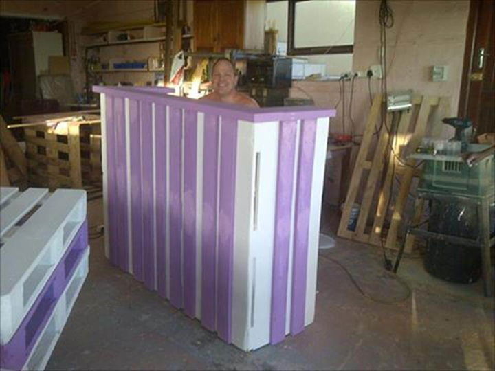 Pallets Wood Reception Desk Easy Pallet Ideas