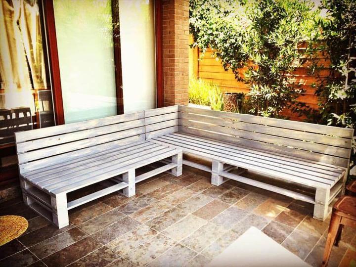wooden pallet sectional sofa frame