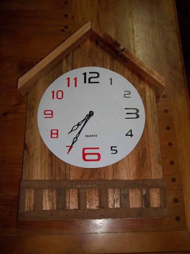 fancy wooden wall clock