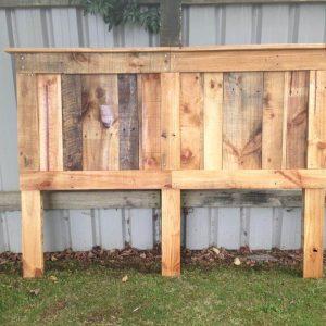 Recycled pallet headboard
